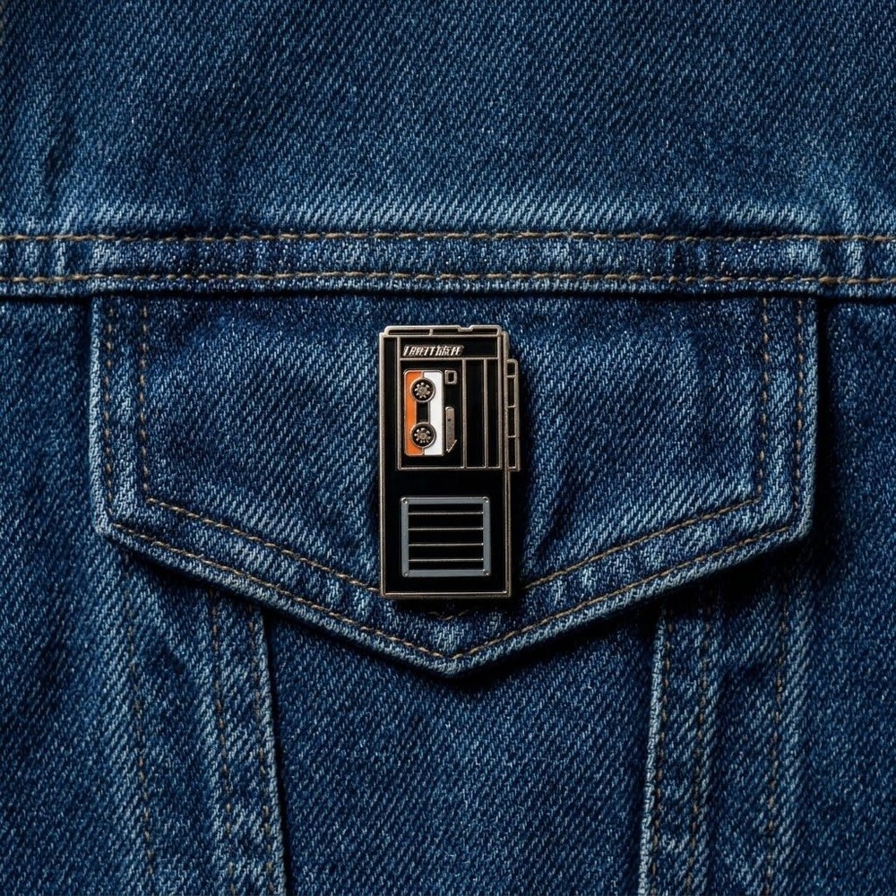 Loot Crate Investigate April 2017 Cassette Recorder Enamel Pin Retro Tech